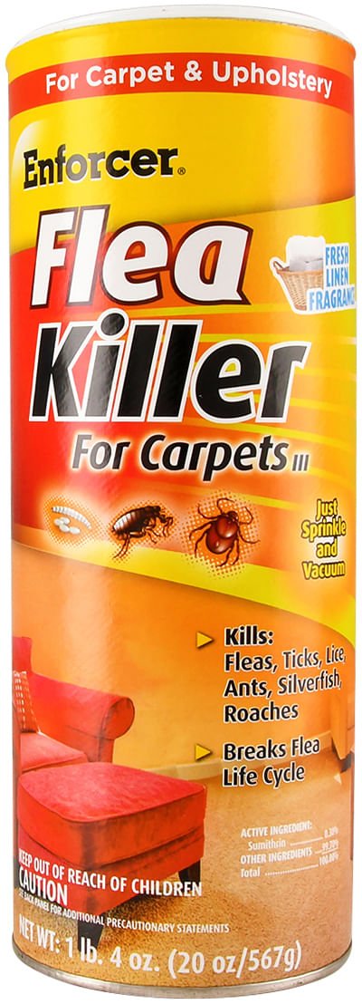 Enforcer Flea Killer for Carpets, Powder, 20 oz - Q1E2 - Island Rain - 1