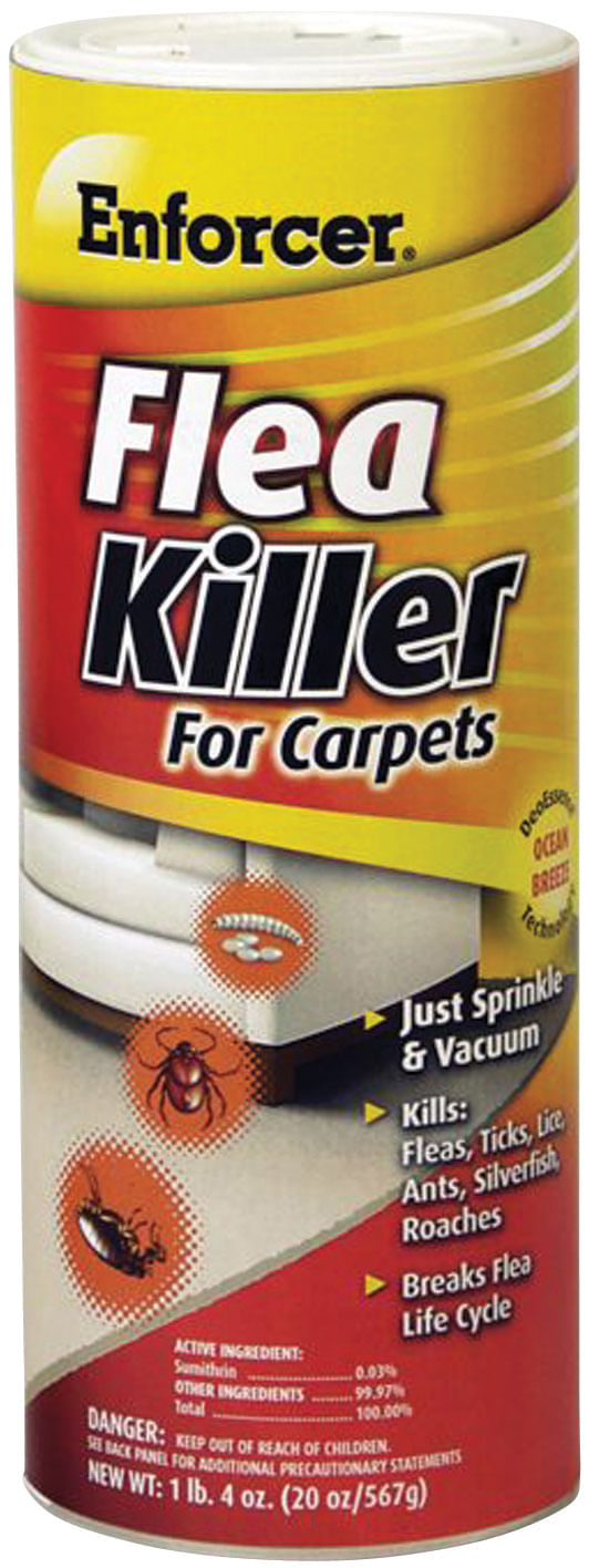Enforcer Flea Killer for Carpets, Powder, 20 oz - Q1E2 - Island Rain - 4