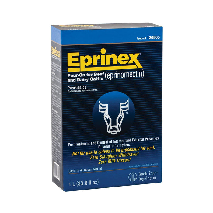 Eprinex (eprinomectin) Pour - On Cattle Wormer - M0E5 - 1 liter - 2