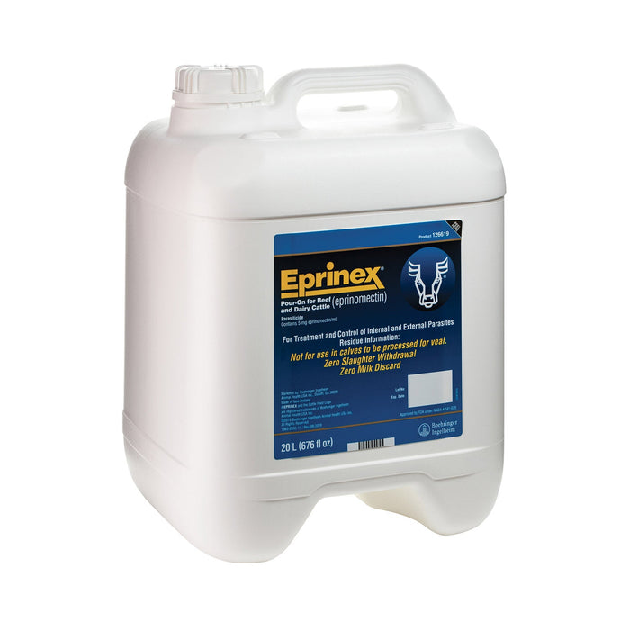 Eprinex (eprinomectin) Pour - On Cattle Wormer - M0E2 - 20 L - 5