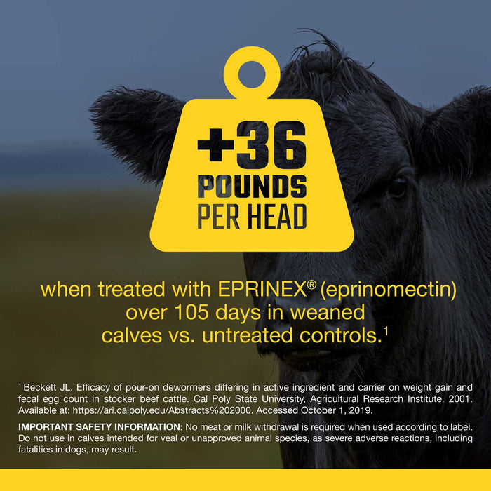 Eprinex (eprinomectin) Pour - On Cattle Wormer - M0E2 - 20 L - 6