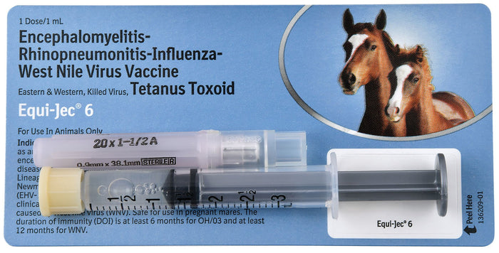 Equi - Jec 6 Vaccine for Horses - A9CT - 1 Dose - 1 - 1