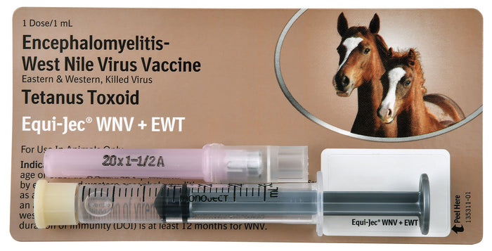 Equi - Jec WNV + EWT Vaccine for Horses - A9CR - 1 Dose - 1