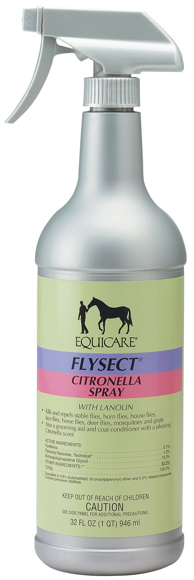 Equicare Flysect Citronella Fly Spray for Horses - FAX8 - Flysect Citronella Spray, quart - 1