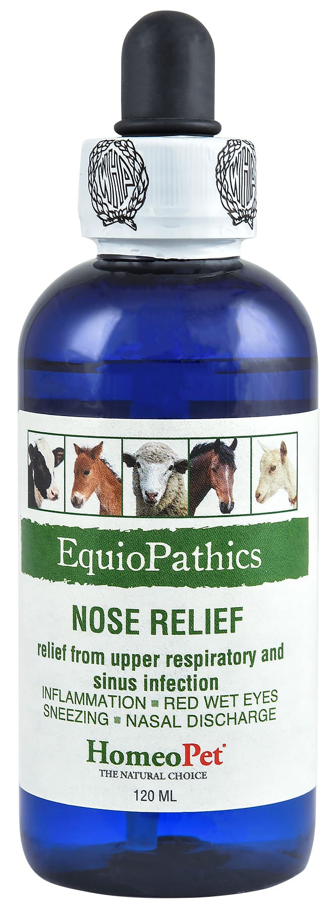 EquioPathics Nose Relief Respiratory Solution for Horses & Livestock - NVN1 - 120 mL - 1