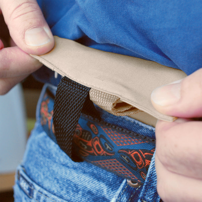 Essential Silk Hidden Pocket - on a belt