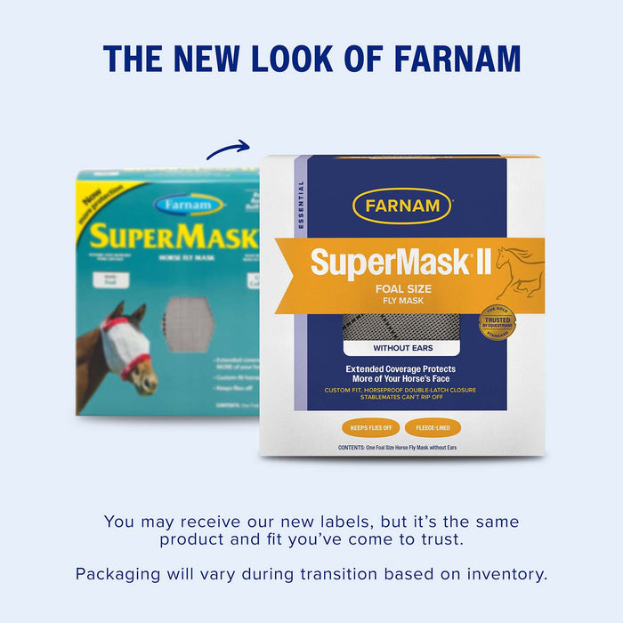 Farnam SuperMask II Horse Fly Mask without Ears - FACL - Foal - 3