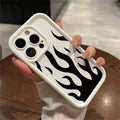 Fashion Black Flame Silicone Phone Case PhoneShells
