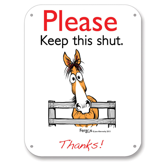 Fergus Barn Signs - KUAL - Keep This Shut - 3