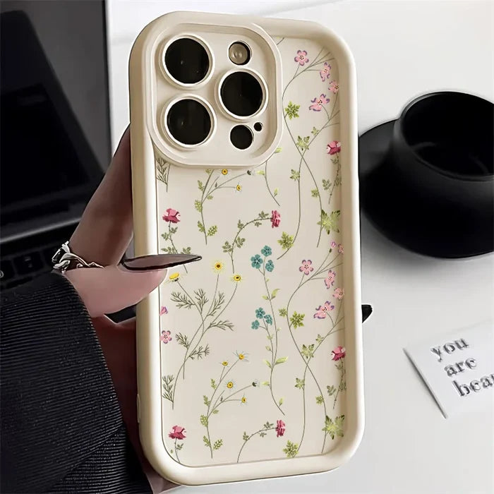 Flower Silicone Phone Case For iPhone PhoneShells