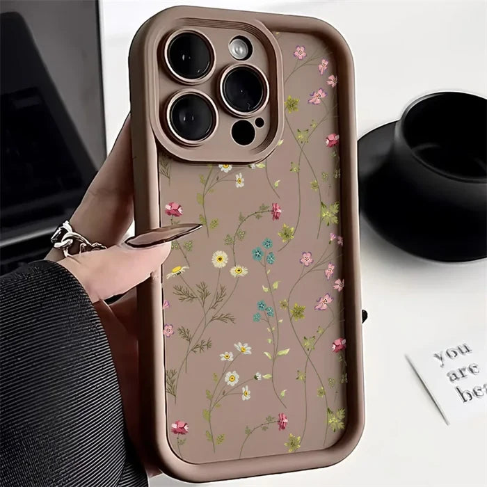 Flower Silicone Phone Case For iPhone PhoneShells