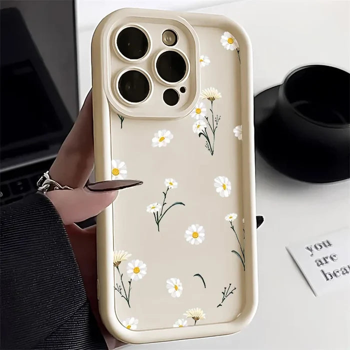 Flower Silicone Phone Case For iPhone PhoneShells