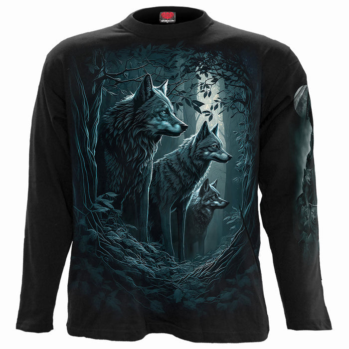 FOREST GUARDIANS - Longsleeve T-Shirt Black Spiral USA