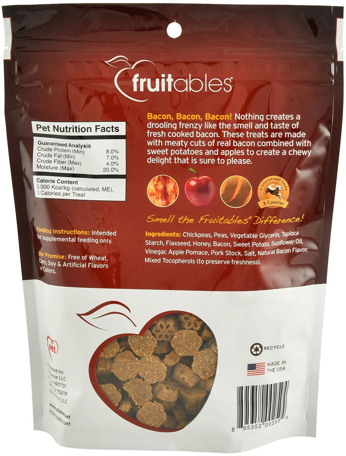 Fruitables Skinny Minis, 12 oz - Soft Baked Dog Treats - VETAB - Apple Bacon - 2