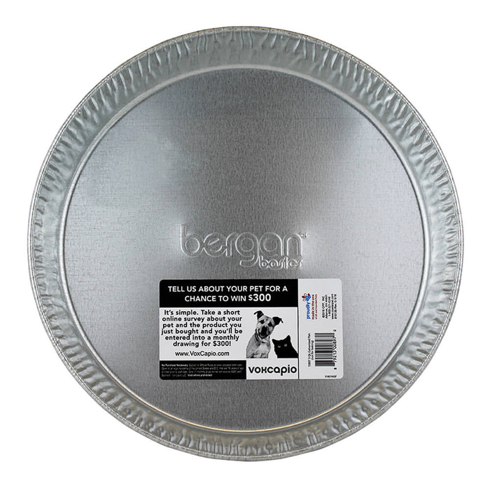 Galvanized Pet Feeder, 3 qt - 010BER-11897 - Gray - 3 qt - 3