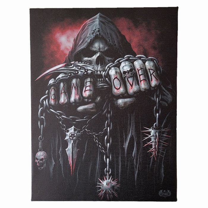 GAME OVER - Canvas Poster 25x19cm Spiral USA