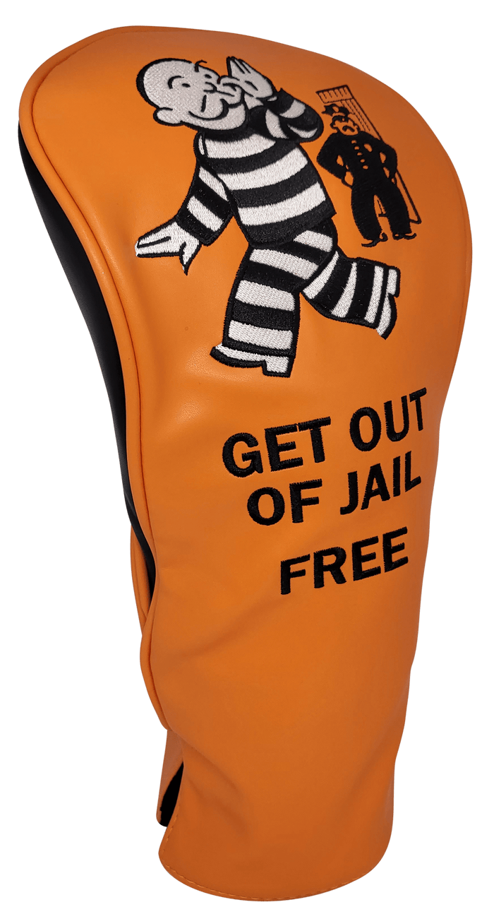 Get Out of Jail Free Embroidered Driver Headcover by ReadyGOLF ReadyGOLF LLC