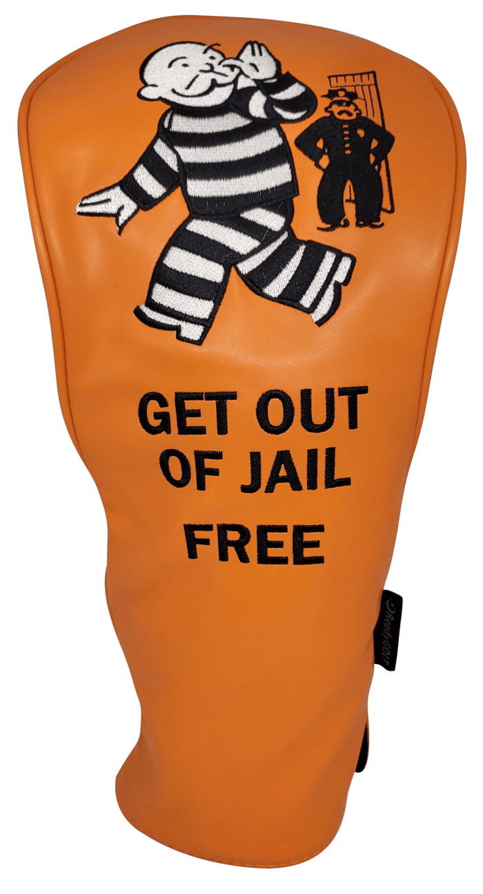 Get Out of Jail Free Embroidered Driver Headcover by ReadyGOLF ReadyGOLF LLC