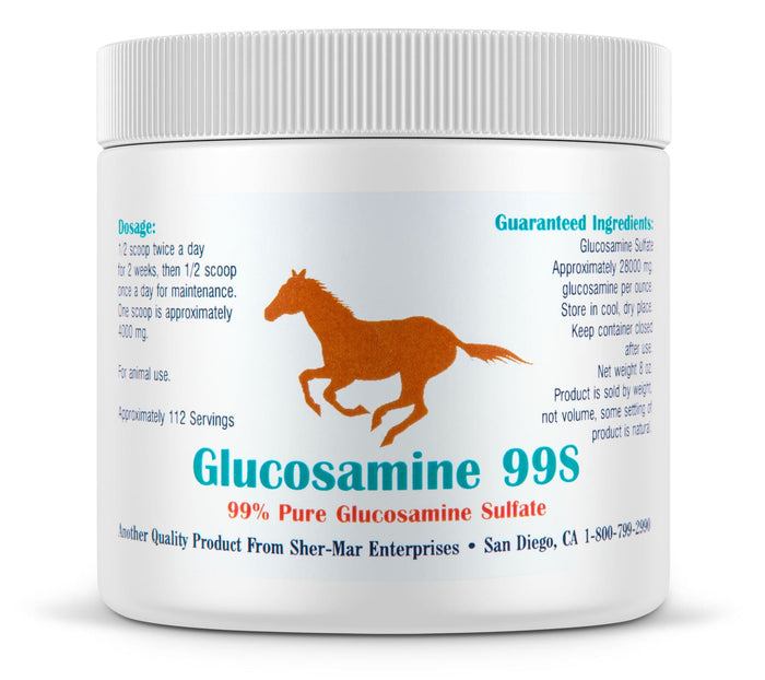 Glucosamine 99S - Glucosamine Sulfate Powder for Horses - SNG2 - 8 oz - 1