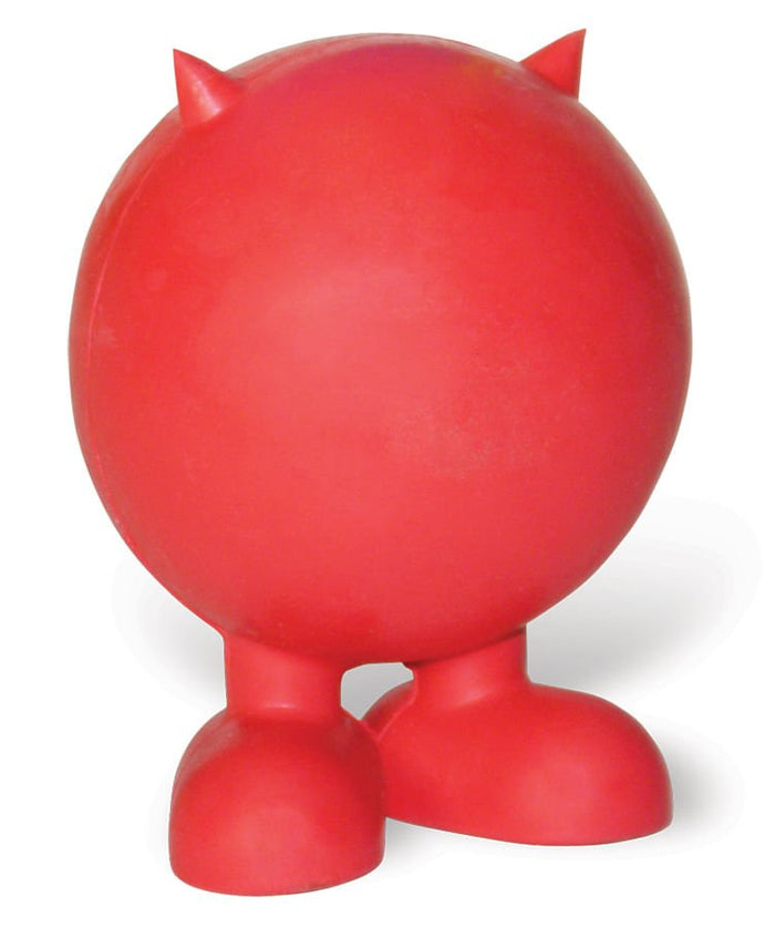 Good Cuz / Bad Cuz Rubber Squeaker Ball Dog Toy - 3ZB2 - Bad Cuz - Medium - 3.75"H - Assorted Colors - 1