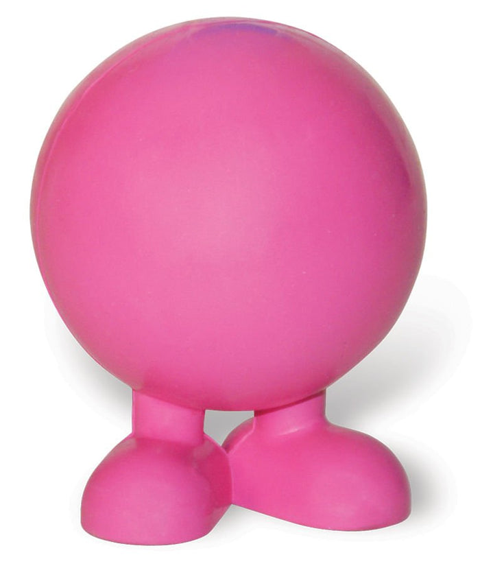 Good Cuz / Bad Cuz Rubber Squeaker Ball Dog Toy - 3ZG2 - Good Cuz - Medium - 3.75"H - Assorted Colors - 2