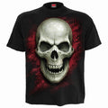 GOTHIC RUNES - GLOW IN THE DARK - Front Print T-Shirt Black Spiral USA