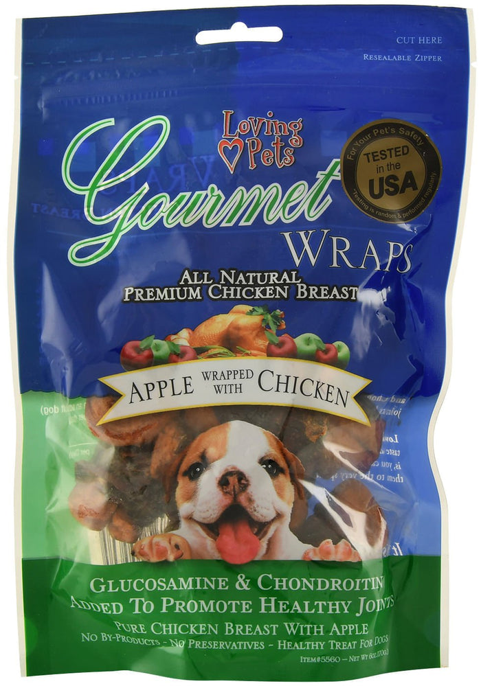 Gourmet Wraps Healthy Dog Treats with Glucosamine & Chondroitin - ZOG1 - Apple - 2