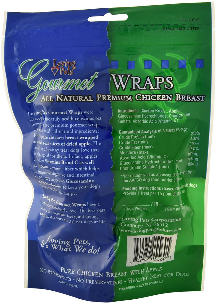 Gourmet Wraps Healthy Dog Treats with Glucosamine & Chondroitin - ZOG1 - Apple - 3