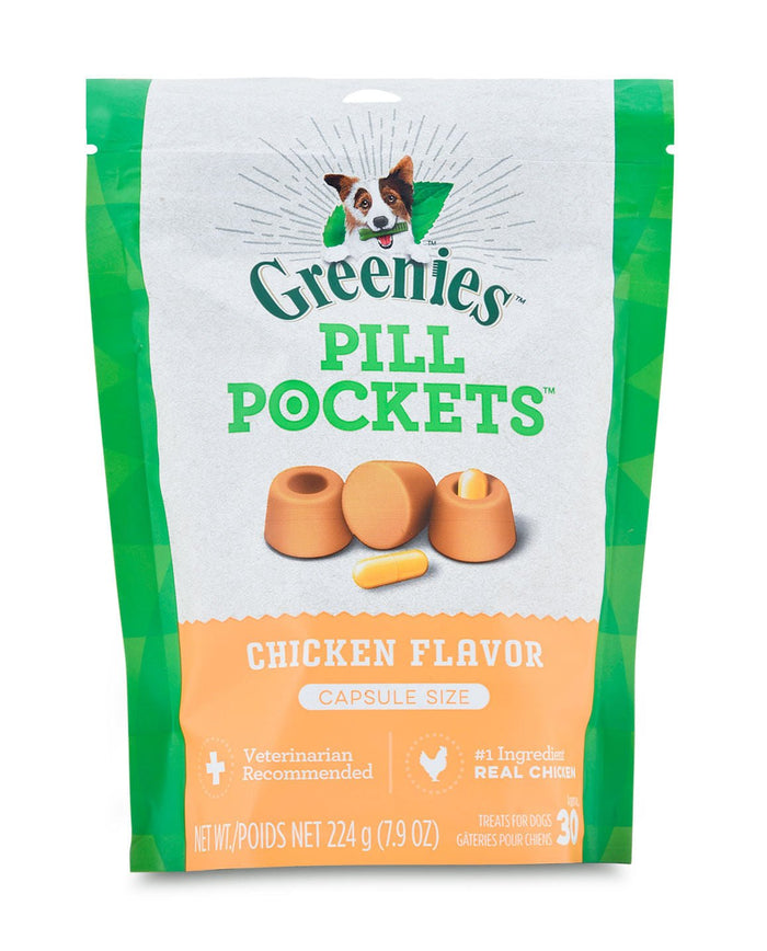 Greenies Pill Pockets for Capsules for Dogs, 30 ct - 2PPG - Chicken - 3