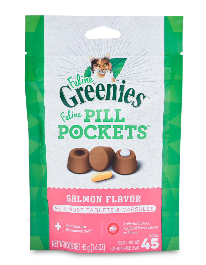 Greenies Pill Pockets for Cats, 45 ct - 2PPI - Salmon - 1
