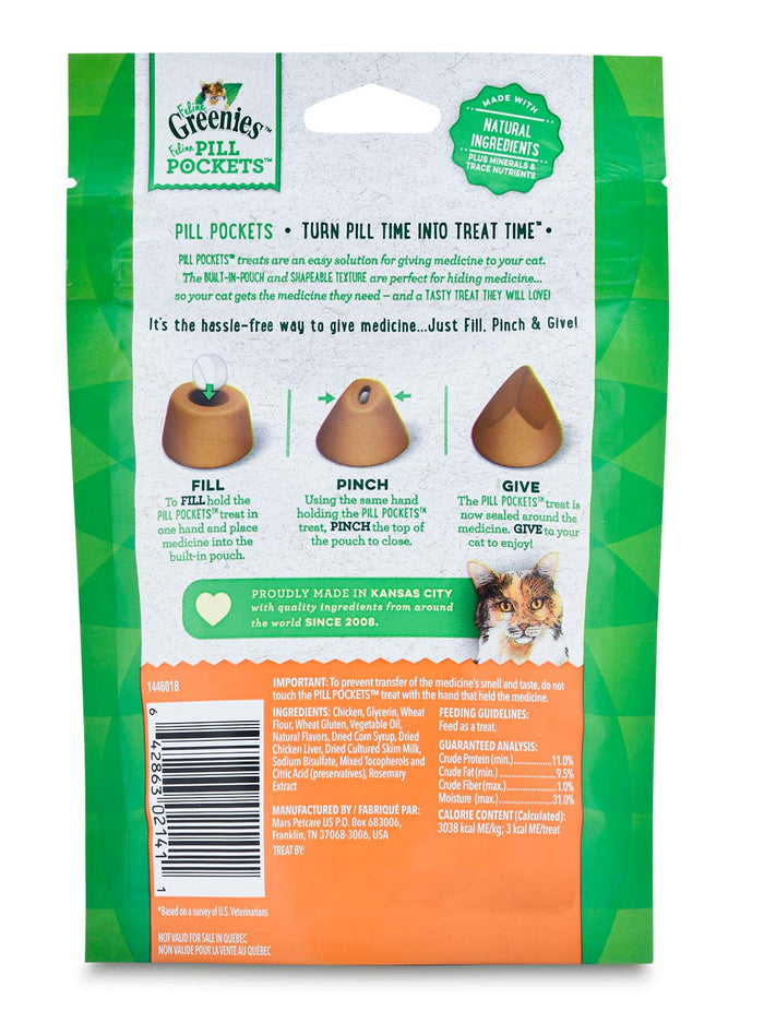 Greenies Pill Pockets for Cats, 45 ct - 2PPJ - Chicken - 4