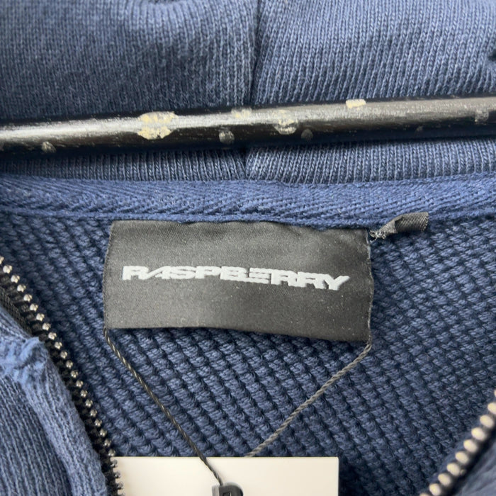 Gv gallery navy blue zip up hoodie