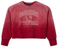 GV Gallery Raspberry Hills BBall Crewneck Washed Red