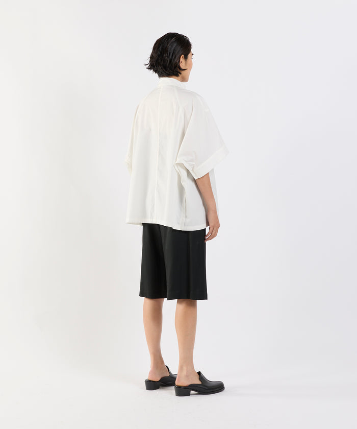 Half-Sleeve Pullover Top BLACK