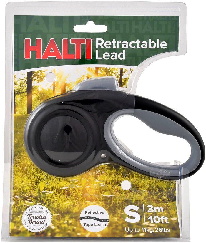Halti Black & Gray Retractable Lead - TCABY - Small - 1