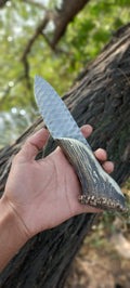 Handmade Stone Texture Hand Forged 1095 High Carbon Steel Knife cskforged
