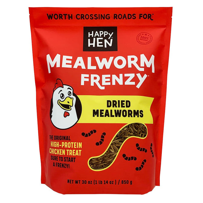 Happy Hen Treats MealWorm Frenzy for Chickens - 002DUV-089-17003 - 30 oz - 5