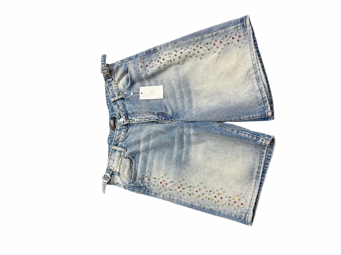 HAPPY MEMORIES DON'T DIE HMDD 'H-STAR CRYSTAL' JORT SHORTS