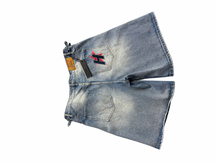 HAPPY MEMORIES DON'T DIE HMDD 'H-STAR CRYSTAL' JORT SHORTS