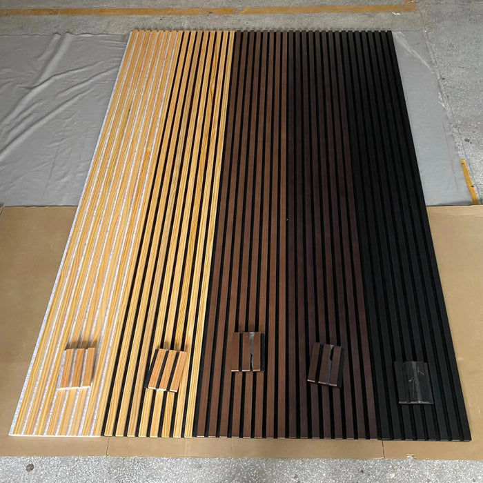 Hausvita Acoustic Solid Wood Slat Wall Panels ( 2 Panels Per Box ) HAUSVITA