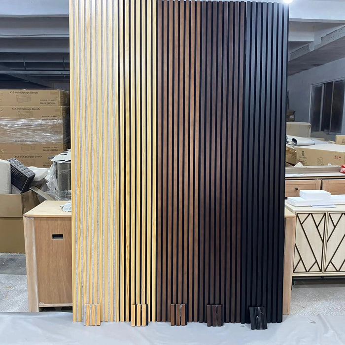 Hausvita Acoustic Solid Wood Slat Wall Panels ( 2 Panels Per Box ) HAUSVITA