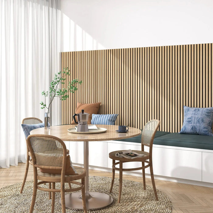 Hausvita Acoustic Solid Wood Slat Wall Panels ( 2 Panels Per Box ) HAUSVITA
