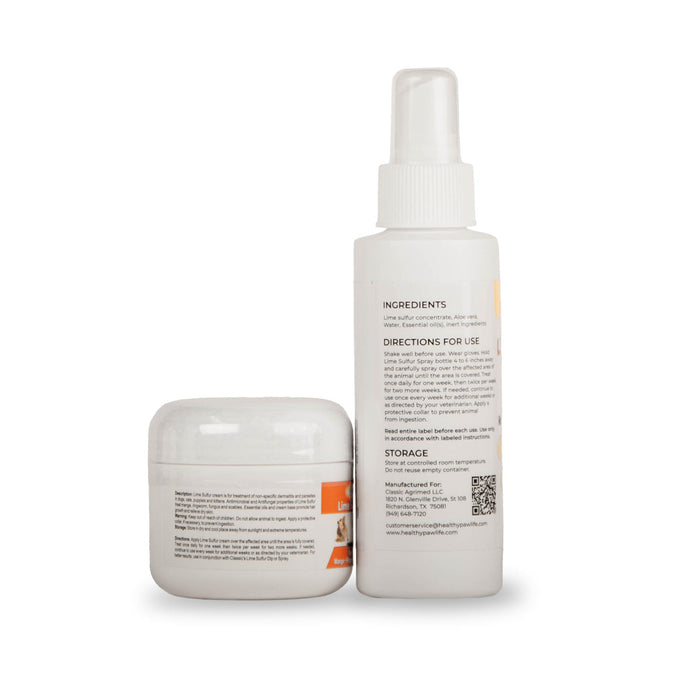 Healthy Paw Life's Bundle of Lime Sulfur Spray (4 oz) and Lime Sulfur Cream (2 oz) - HP2J - 3