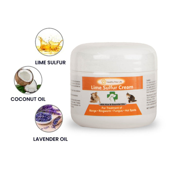 Healthy Paw Life's Lime Sulfur Cream - HP25 - 2oz - 1