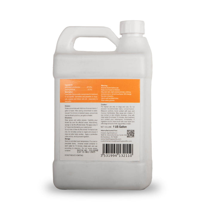 Healthy Paw Life's Lime Sulfur Dip - HP2F - Gallon - 8