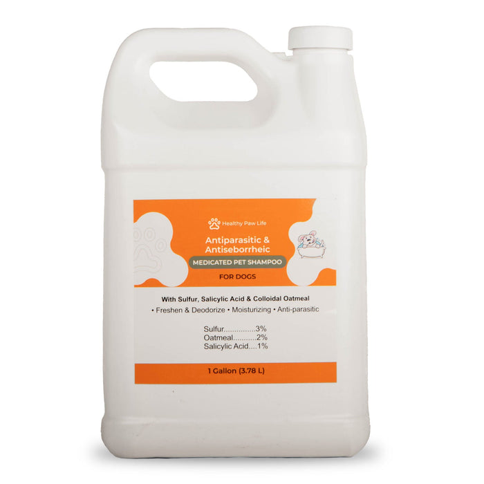Healthy Paw Life's Sulfur, Salicylic Acid & Oatmeal Shampoo - HP2B - 1 Gallon - 4