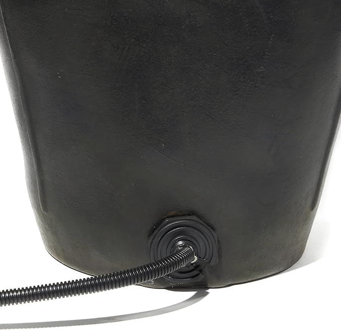 Heated Flat - Back Rubber Bucket for Livestock - 5FWB - 18 qt - 3