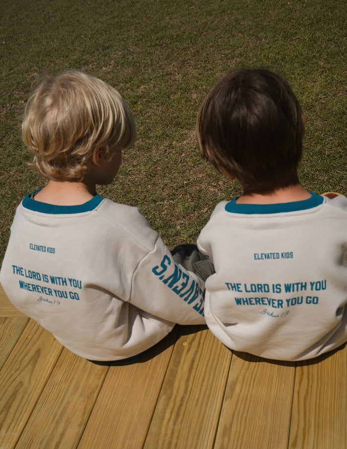 Heaven's Favorite Kids Crewneck Elevated Faith