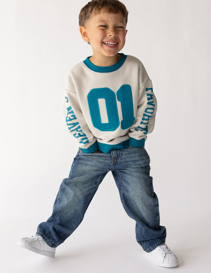 Heaven's Favorite Kids Crewneck Elevated Faith