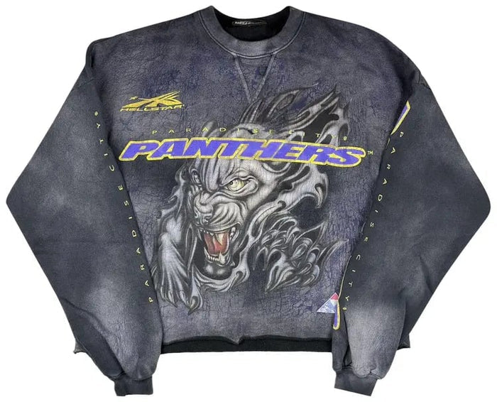 Hellstar Paradise City Panthers Crewneck 'Black'